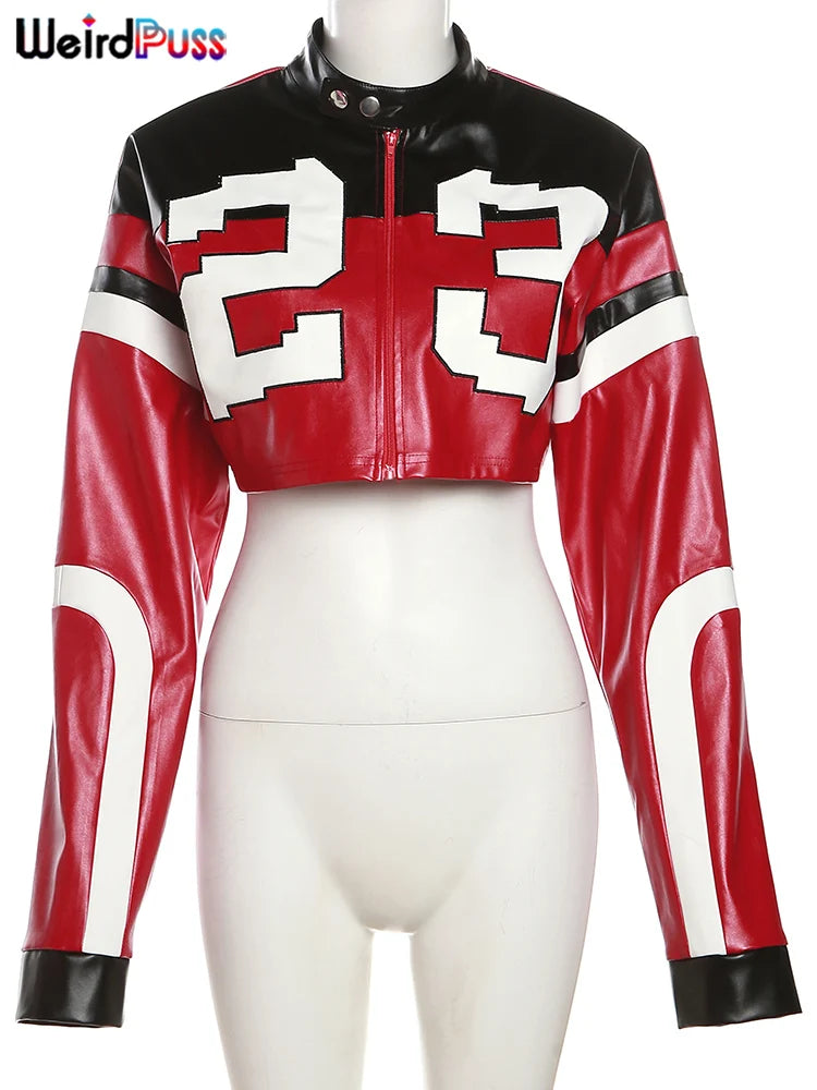 Fashion Damen College Baseball Retro Bomber Jacke Unisex Sweatjacke Collegejacke