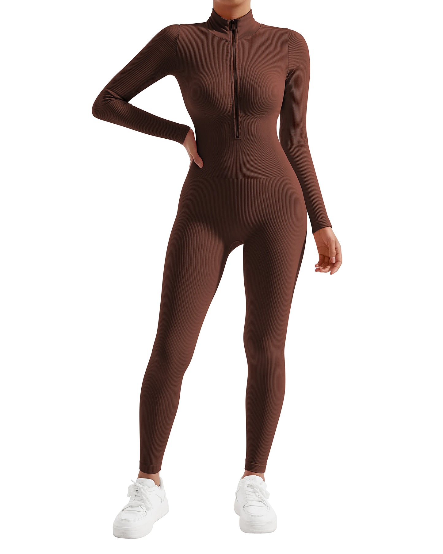 Damen Overall Bodycon Jumpsuit Streetwear Fitness-Strampler Playsuit Bodysuit