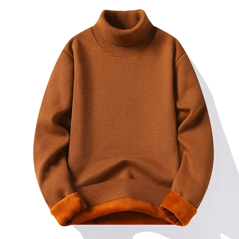Herren Rollkragen Pullover Sweatshirt Leichter Pulli Sweater Shirt Langarmshirt