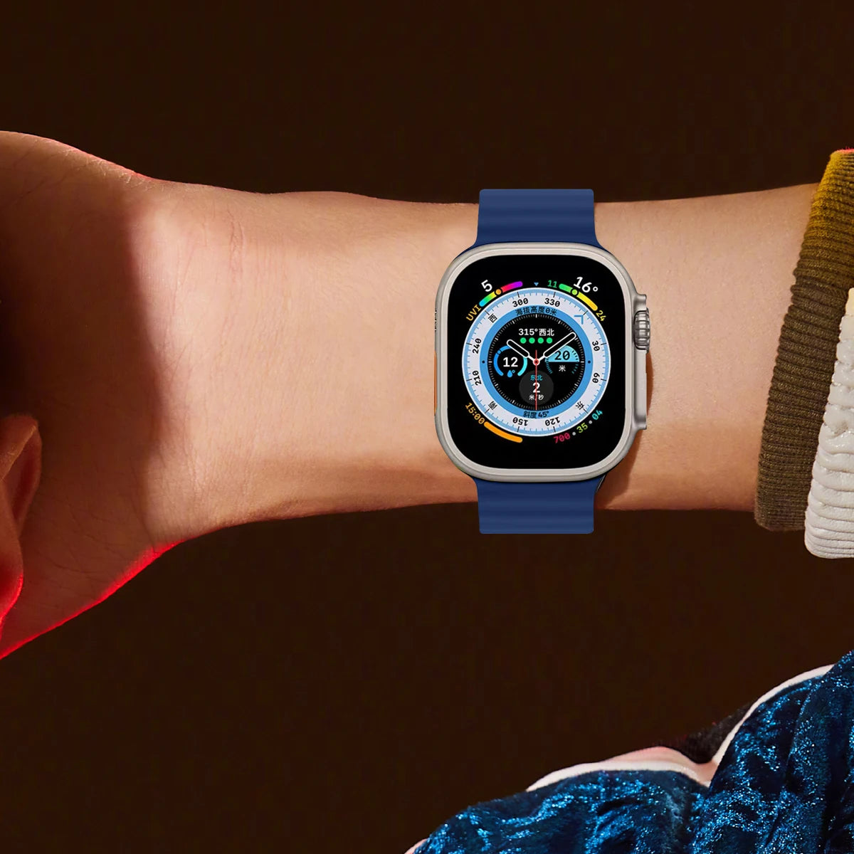 Sport Armband für Apple Watch Series 9 8 7 6 5 4 3 SE Ultra Magnetisch Silikon