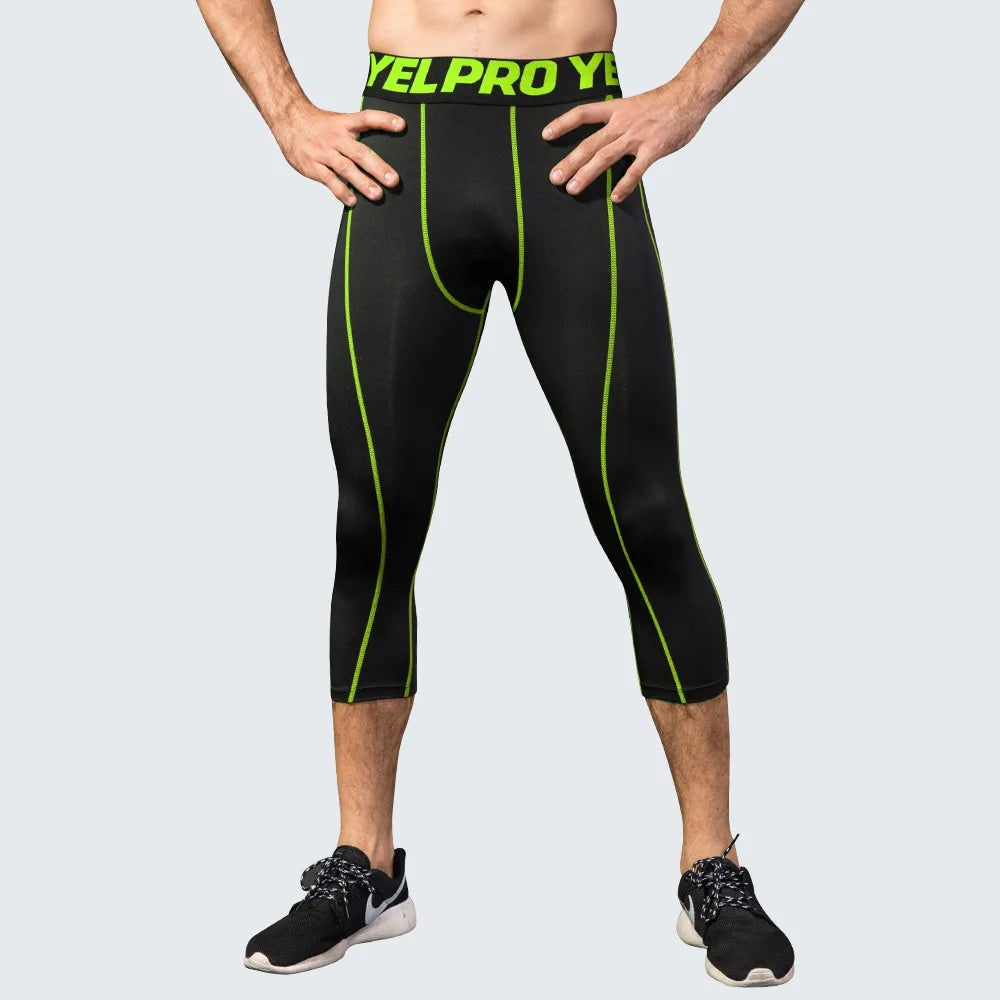Herren Leggings Sporthose Jogginghose Trainingshose Lauf Hose Kompressionshose