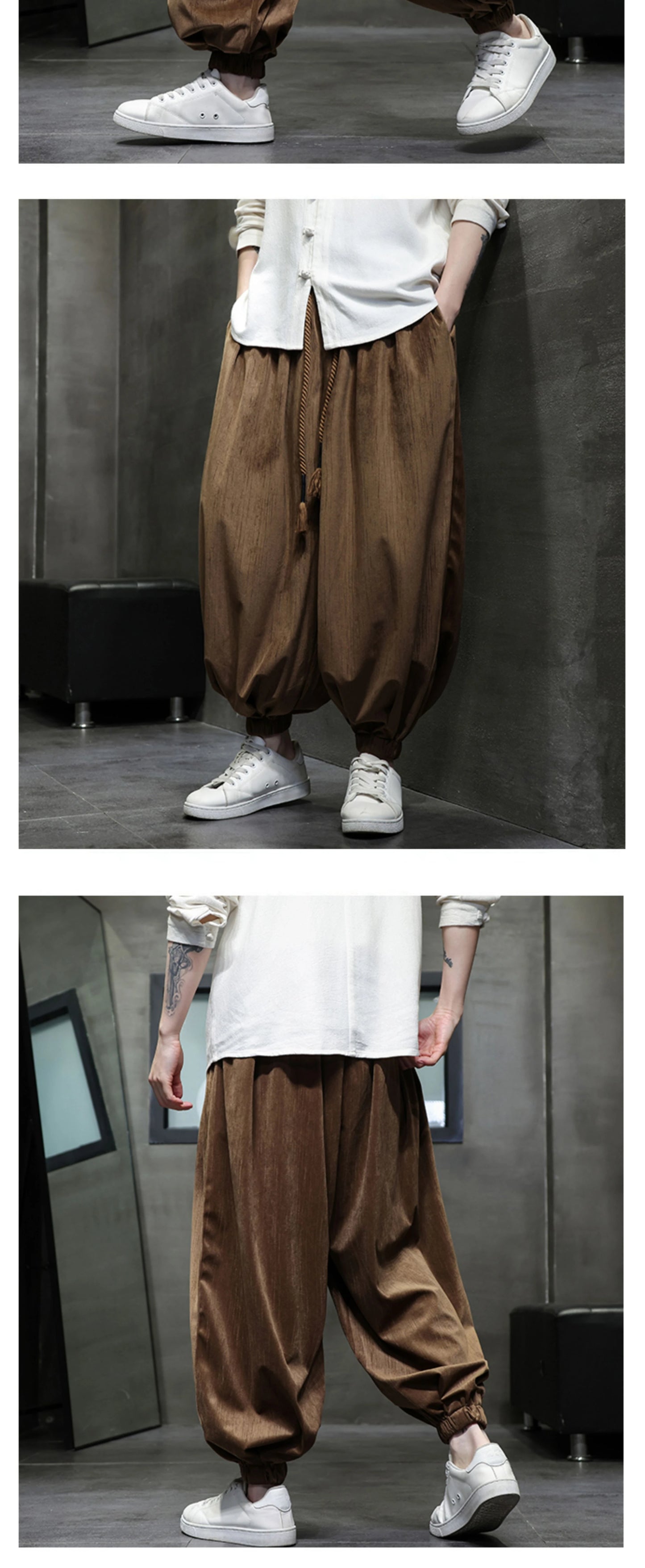 Männer Hose Haremshosen Pumphosen Pluderhosen Hosenrock Herrenrock Kilt Jogger
