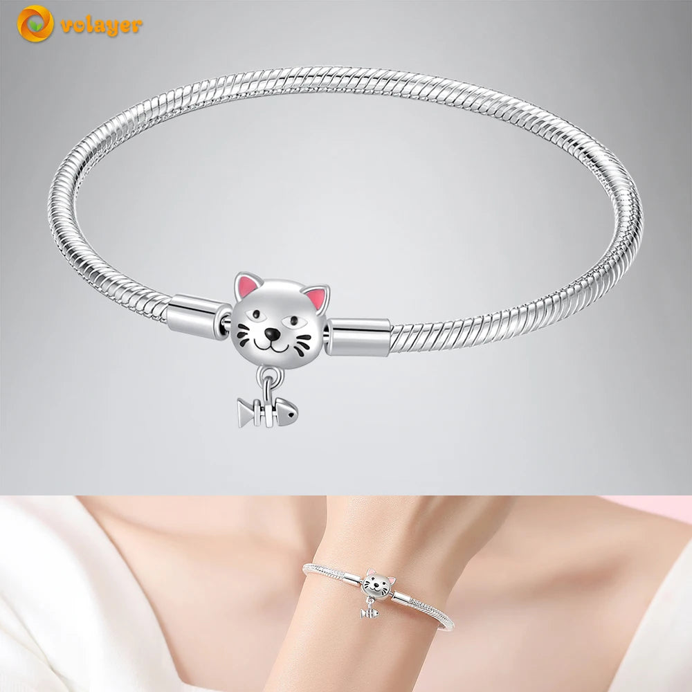 Bettelarmband Sammelarmband aus 925er Silber Sterlingsilber Charms Armband Damen