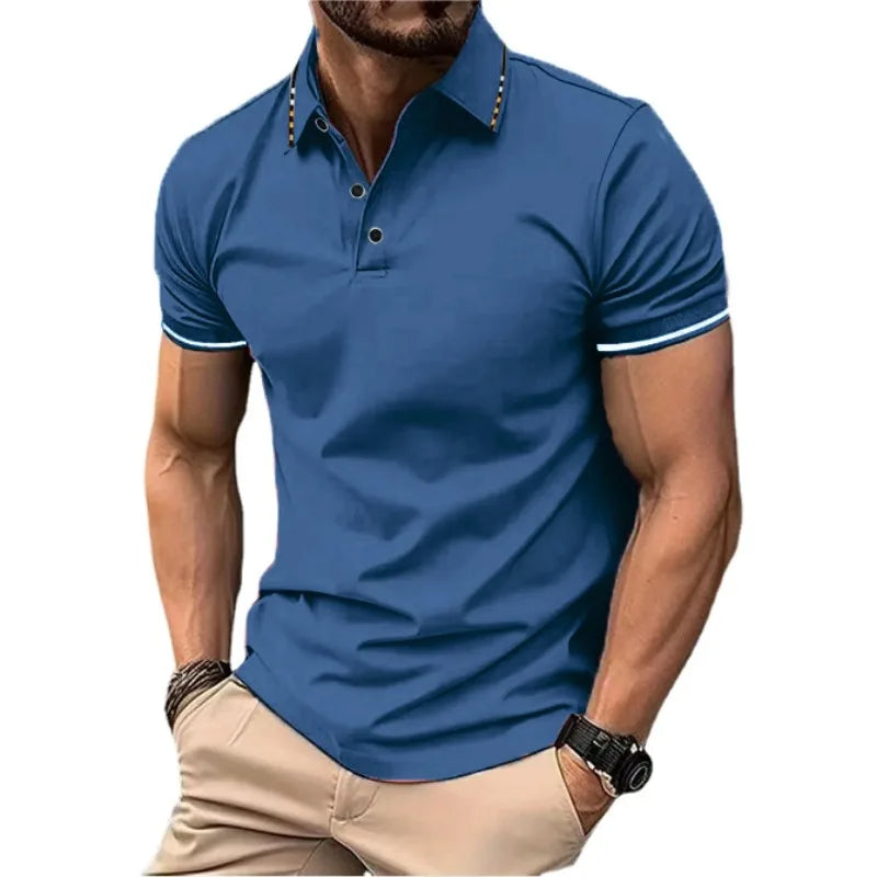 Herren Poloshirt POLO Shirt T-Shirt Kurzarm Zipper Hemd Fashion Polohemd Top NEU