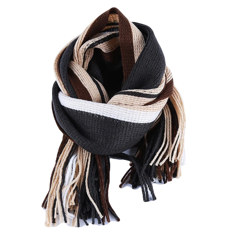 Herren Schal Winterschal Stola Schlauchschal Halstuch Wollschal Strickschal Loop