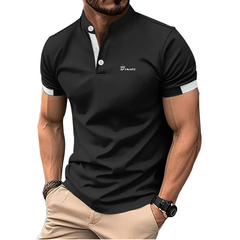 Herren Poloshirt POLO Shirt T-Shirt Kurzarm Zipper Hemd Fashion Polohemd NEU