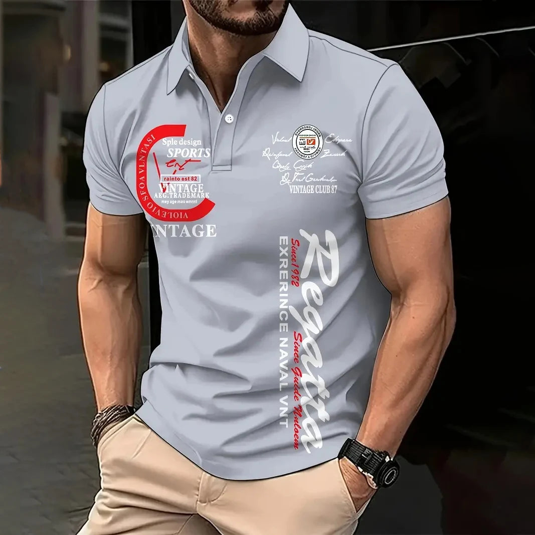 Herren Poloshirt POLO Shirt T-Shirt Kurzarm Zipper Hemd Fashion Polohemd NEU