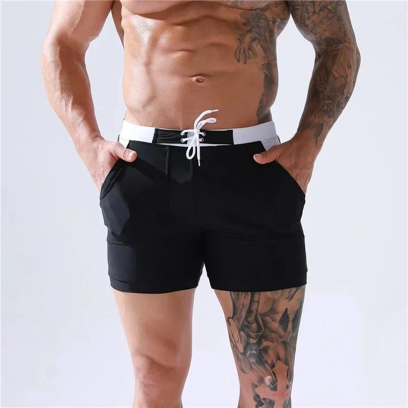 Costume Mare Uomo Pantaloncini corti Boxer Shorts Bagno Slip Interno Piscina
