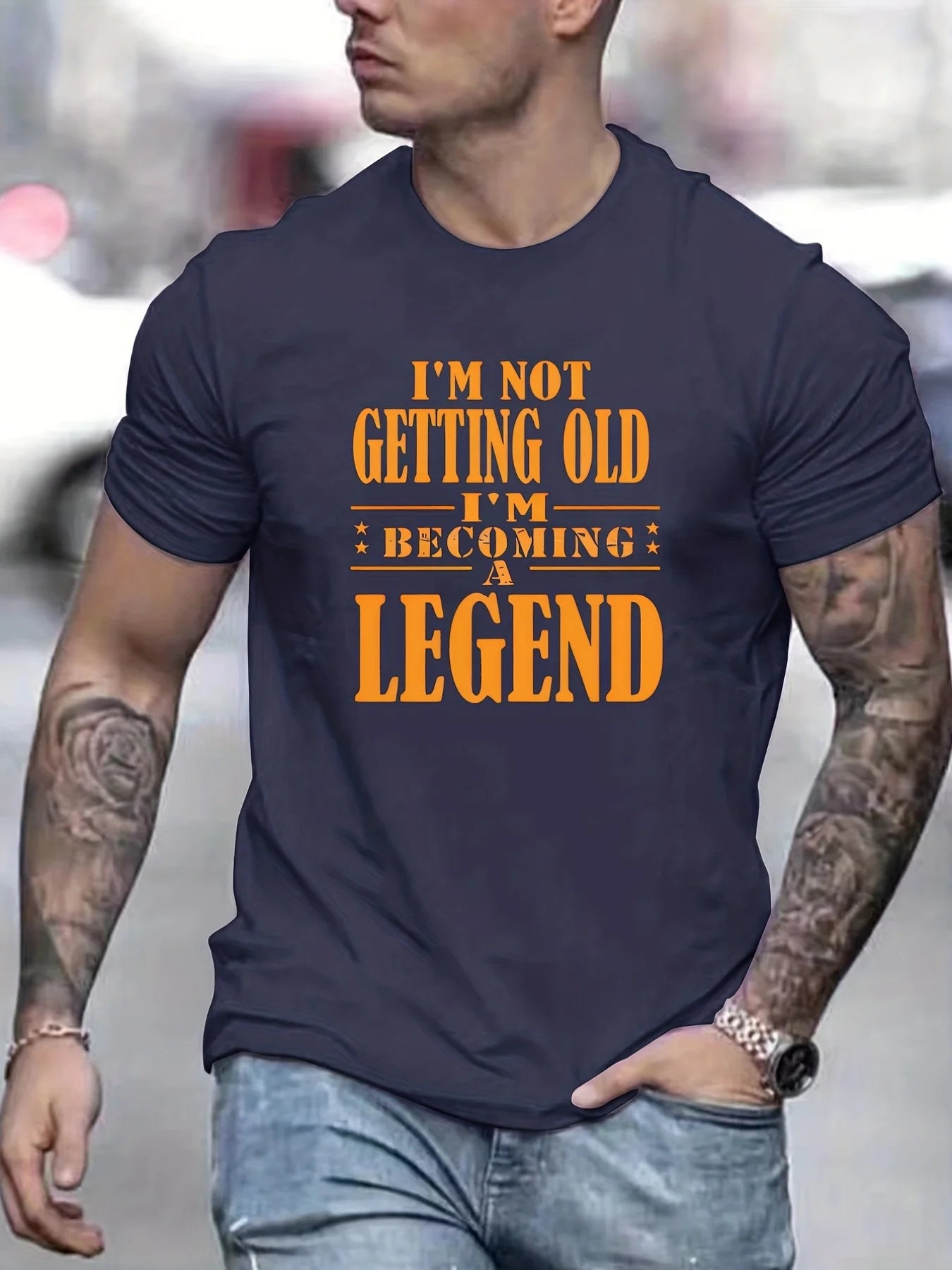 Männer T-Shirt Legend Herrenmode Shirts Hemd Streetwear 100% Baumwolle Tank Top