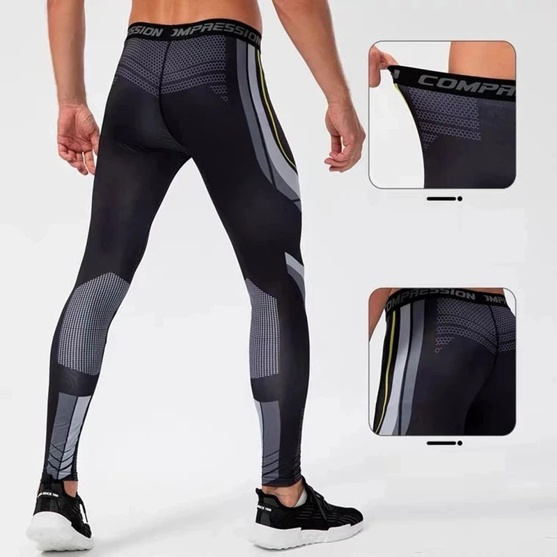 Herren Leggings Sporthose Jogginghose Trainingshose Lauf Hose Kompressionshose