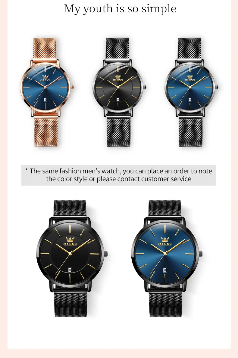 Orologio da Polso Donna Quarzo Quadrante Acciaio Inossidabile Classico Elegante