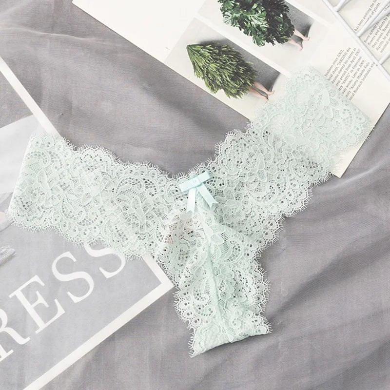 Frauen Spitze Tanga String Höschen Sexy Schlüpfer Slip Dessous Unterwäsche