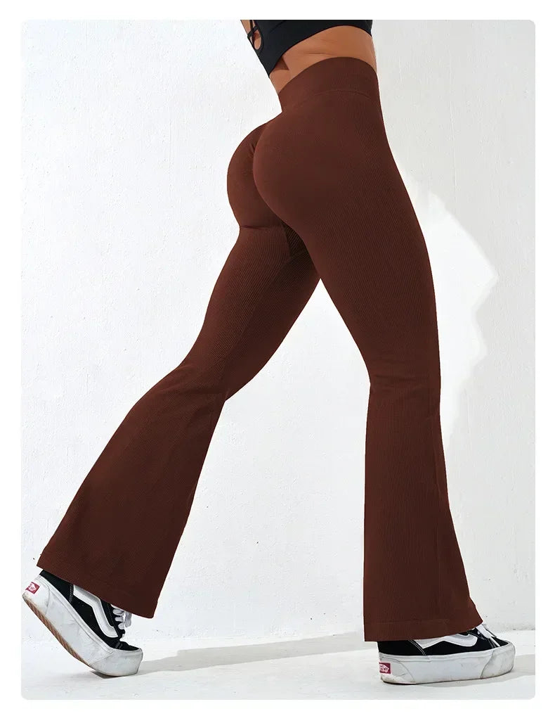 Sexy Schlank Ausgestelltes Hosen Kreuz Taille Legging Frauen Nahtlose Gym Laufen Radfahren Stricken Yoga Stretch Butt Lift Hohe Taille Hosen