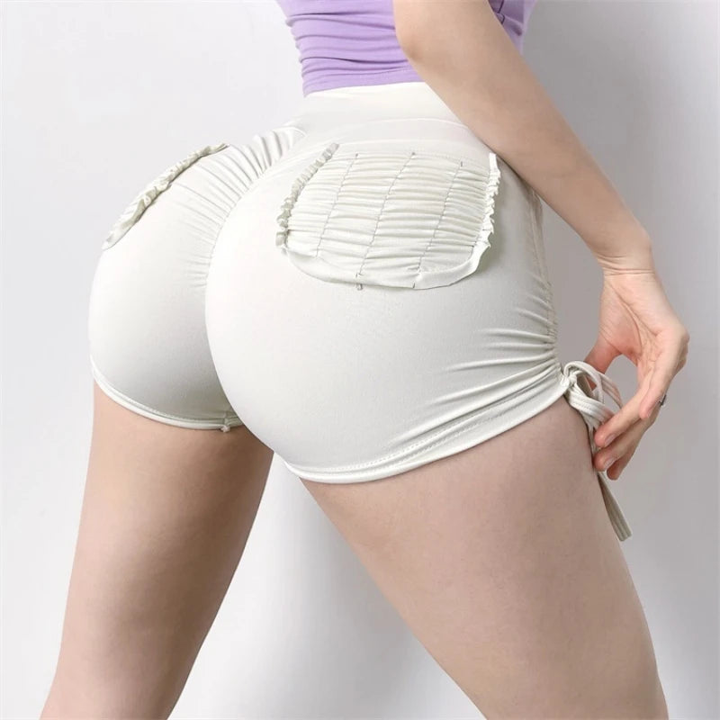 Damen Gym Sporthose Push Up Yoga Radlerhose Kurze Hose Fitness Shorts Hotpants