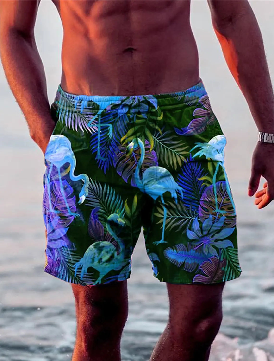 Herren Badehose Badeshort Kurze Hose Shorts Schwimmhose 100% Polyester NEU