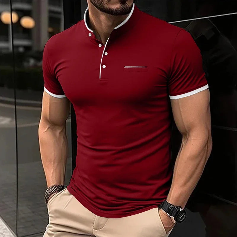 Herren Poloshirt POLO Shirt T-Shirt Kurzarm Hemd Fashion Polohemd Herrenmode Top