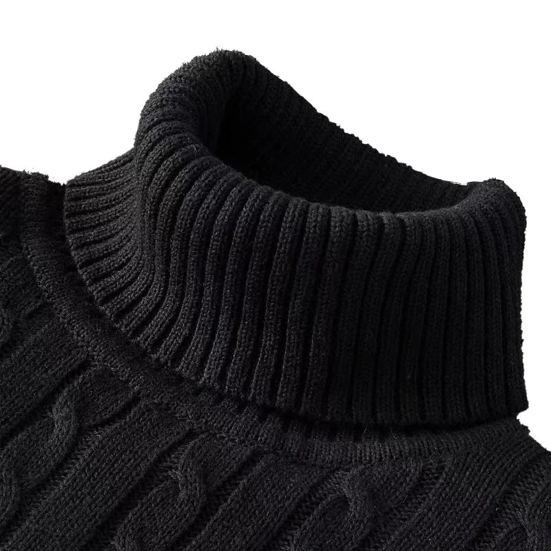 Herren Rollkragen Pullover Sweatshirt Pulli Zipper Sweater Shirt Langarmshirt