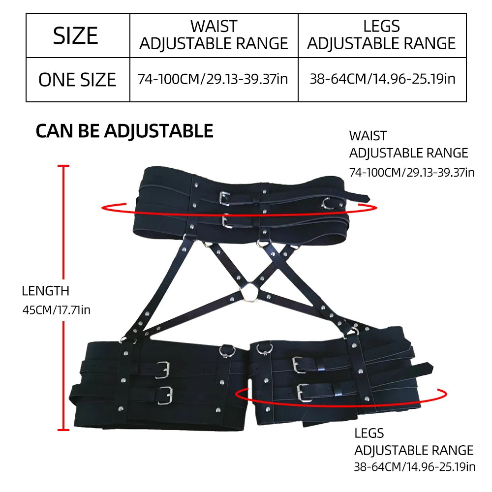 Sexy Harness Kette BH Gürtel Toys Punk Goth Frauen Bdsm Bondage Dessous