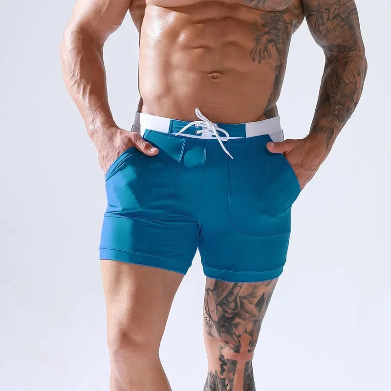 Costume Mare Uomo Pantaloncini corti Boxer Shorts Bagno Slip Interno Piscina