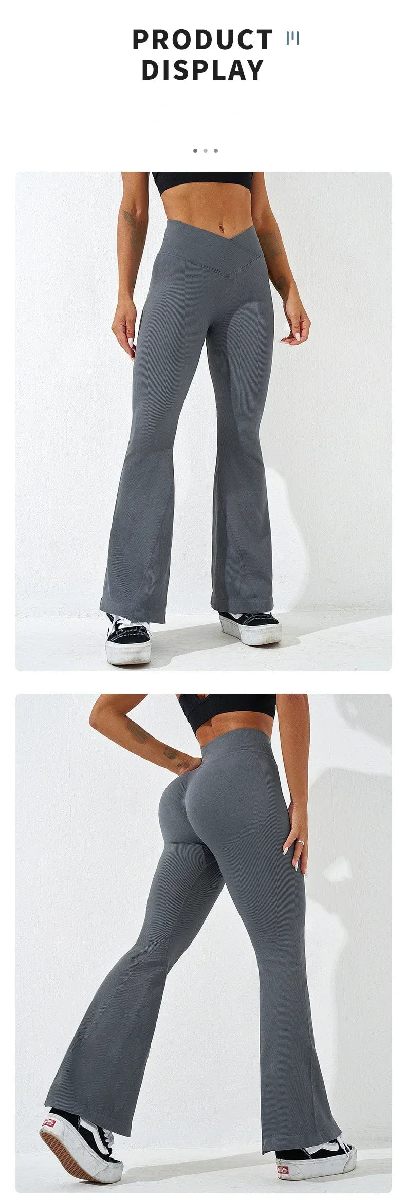 Leggins Donna Push up Vita Alta Pantaloni Sportivi Fitness Yoga Palestra Tuta