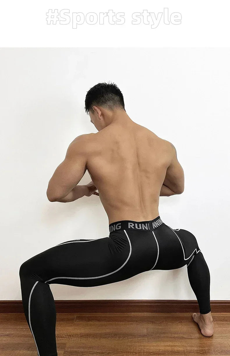 Herren Leggings Sporthose Jogginghose Trainingshose Lauf Hose Kompressionshose