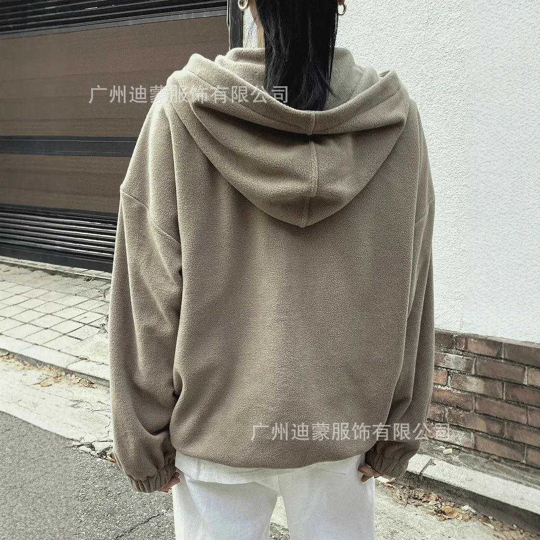 Kapuzenpullover Sweatshirt Hoodie Pulli Damen Kapuzenpulli Shirt Hoody Zip-up