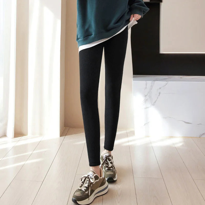 Frauen Hose Winter Leggins Warm Thermohose Innenfleece Leggings Strumpfhose