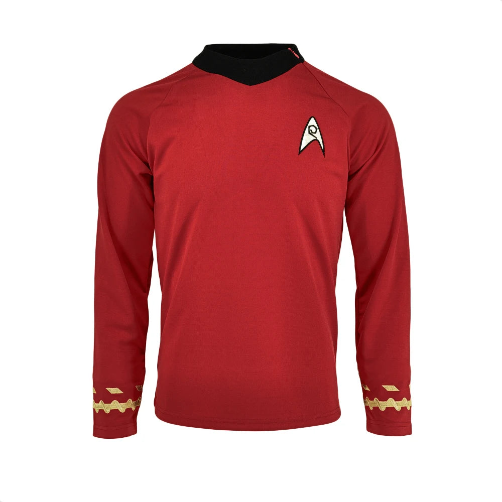Damen Herren Kostüm Captain Kirk Uniform Karneval Fasching Halloween Mottopartys