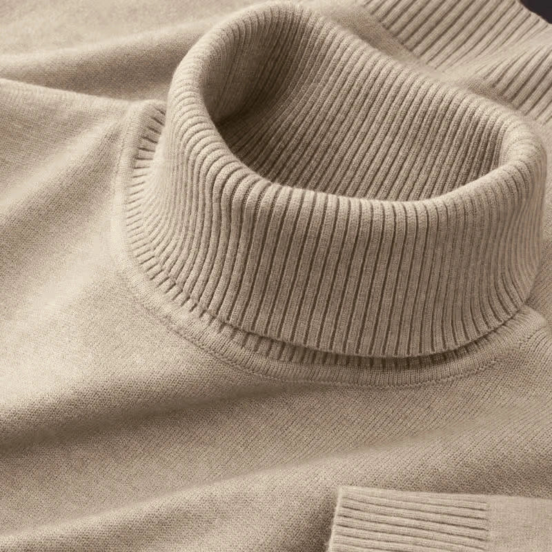 Herren Rollkragen Pullover Sweatshirt Pulli Zipper Sweater Shirt Langarmshirt