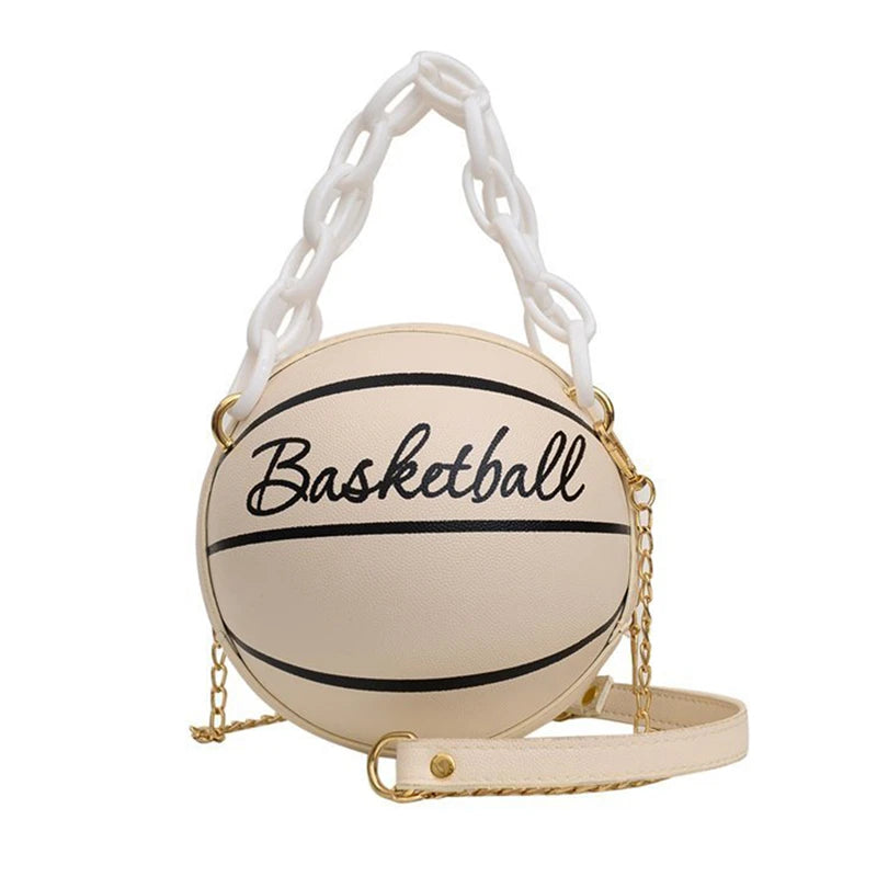 BagStreet kleine Damen Handtasche Schultertasche Umhängetasche Basketball Tasche