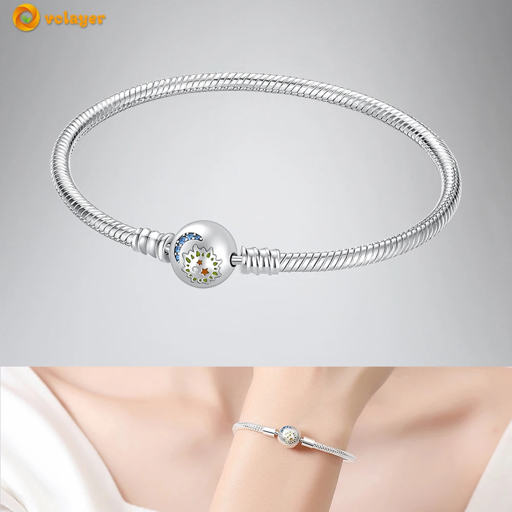 Bettelarmband Sammelarmband aus 925er Silber Sterlingsilber Charms Armband Damen