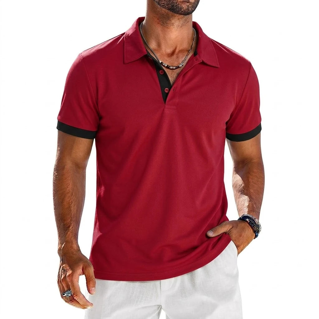 Herren Poloshirt POLO Shirt T-Shirt Kurzarm Hemd Fashion Polohemd Herrenmode Top