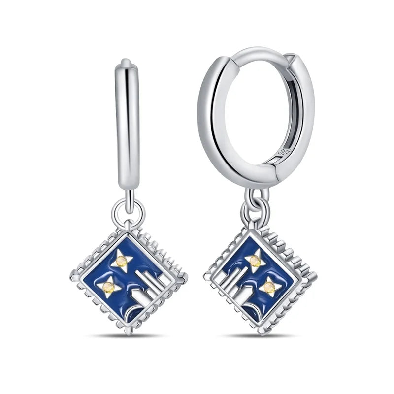 Funkelnde 925er Silber Creolen m. Zirkonia | Luxus-Qualität | Trend Ohrringe
