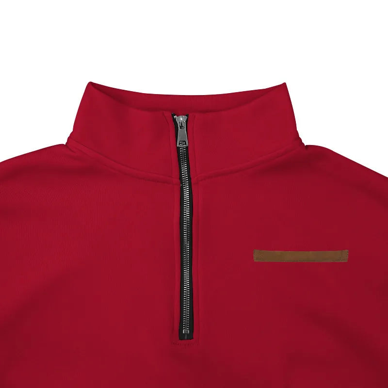 Herren Pullover Fleece Sweatshirt Troyer Pulli Sweater Stehkragen Langarmpulli