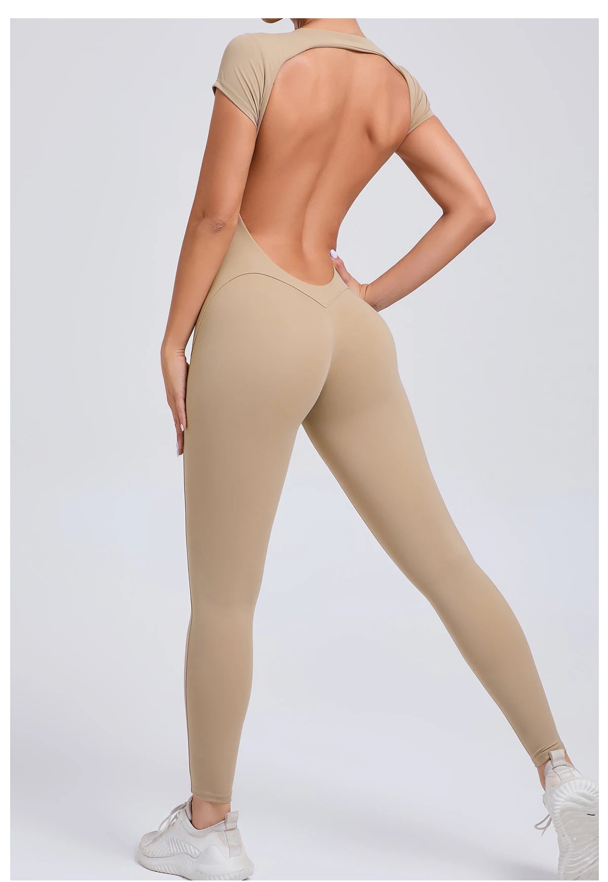 Tuta intera Sportiva Donna Rompers Pantaloni Yoga Palestra Sexy Jumpsuit Tutina