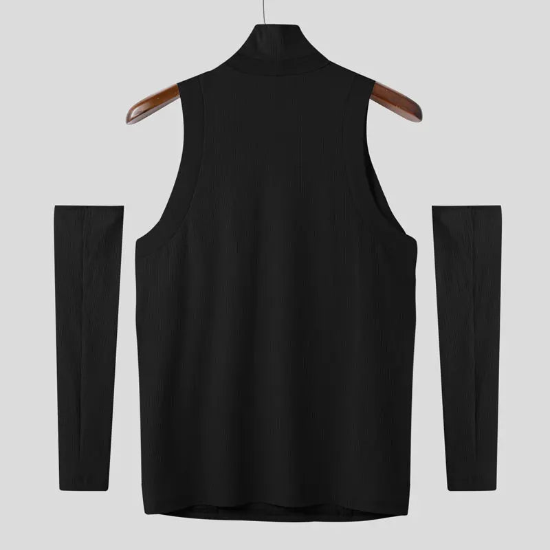 Fetisch Fashion Männer Oberteil Sexy Shirt Herren Body Hemd Transparent Clubwear