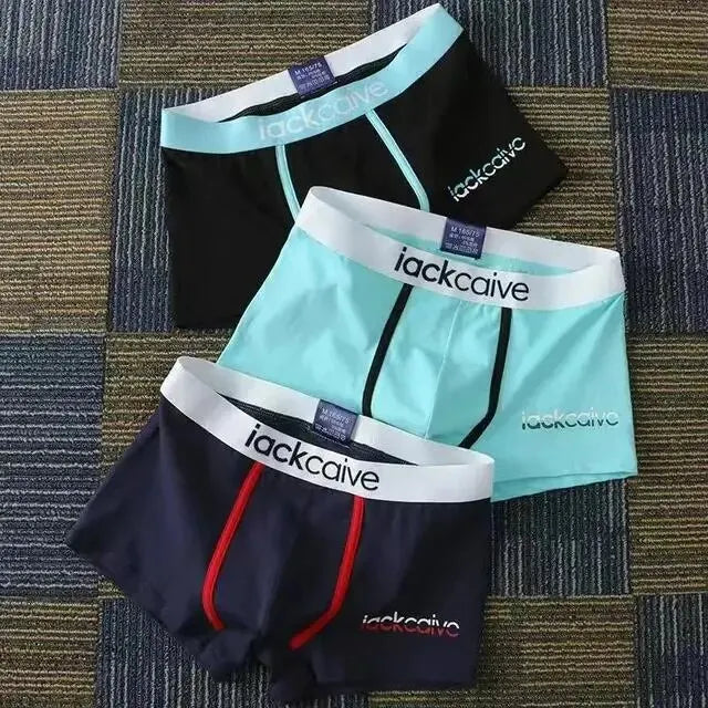 3Pcs Männliche Höschen Baumwolle männer Unterwäsche Boxer Atmungsaktiv Mann Boxer Gedruckt Unterhose Bequeme Shorts Männer Unterwäsche M-3XL