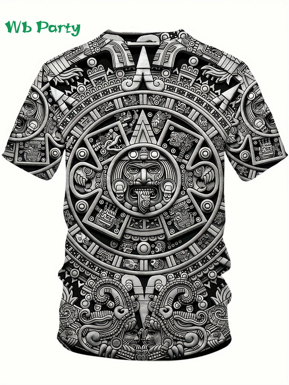 Aztec Themed Muster 3D Print T-Shirt Kompressionsshirt Kurzarm T-Shirt Herren Sommer T-Shirts Vintage Print Herrenbekleidung Tops