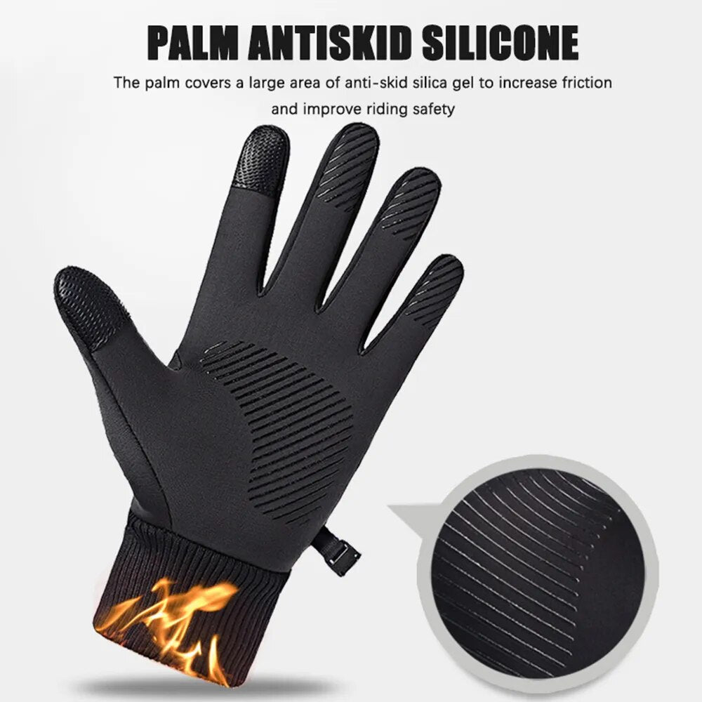 Radfahren Reiten 100% Motorradhandschuhe Warme Handschuhe Touchscreen Neu