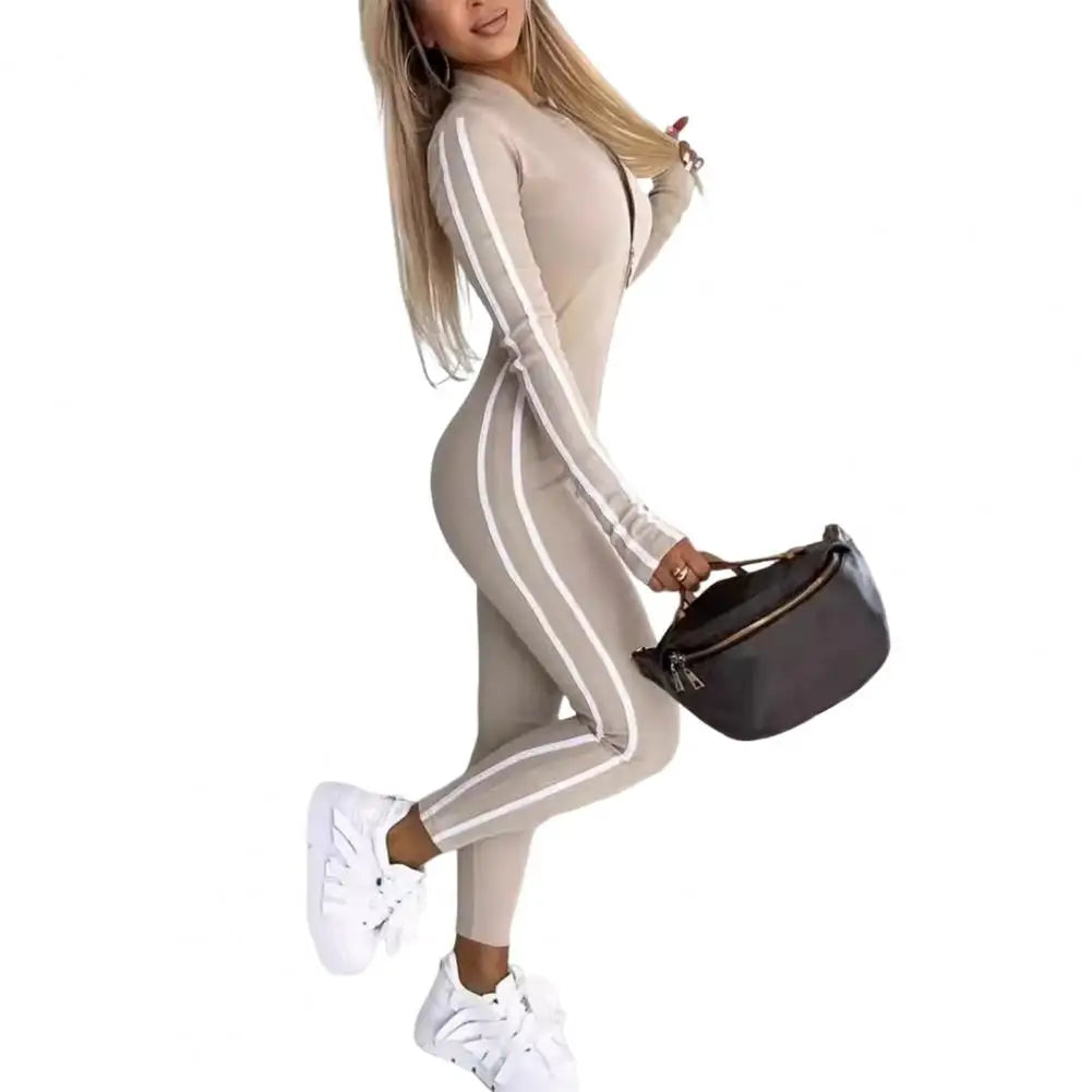 Yoga Fitness Overalls Jumpsuit Gym Stretch Leggings Jogging Anzug Top Push Up