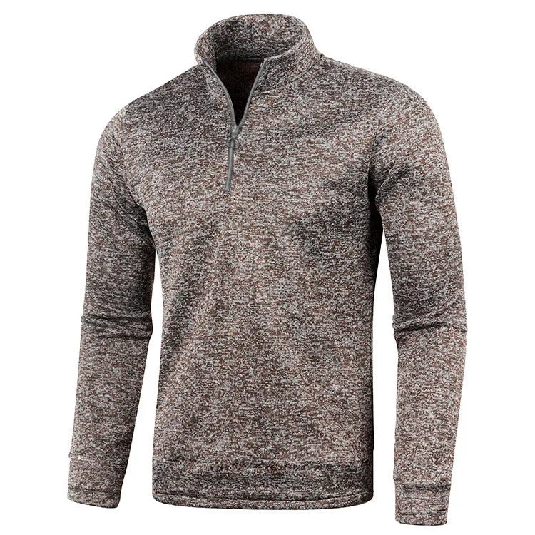 Herren Pullover Sweatshirt Troyer Pulli Sweater Stehkragen Zipper Langarmpulli