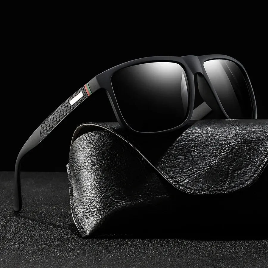 Herren Designer Sonnenbrille polarisierten Gläsern Brille Spiegelbrille UV400