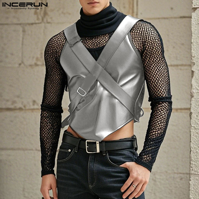 Maglietta Uomo Shirt T-Shirt Canottiera Camicia Maglia Sexy Body Trasparente Top