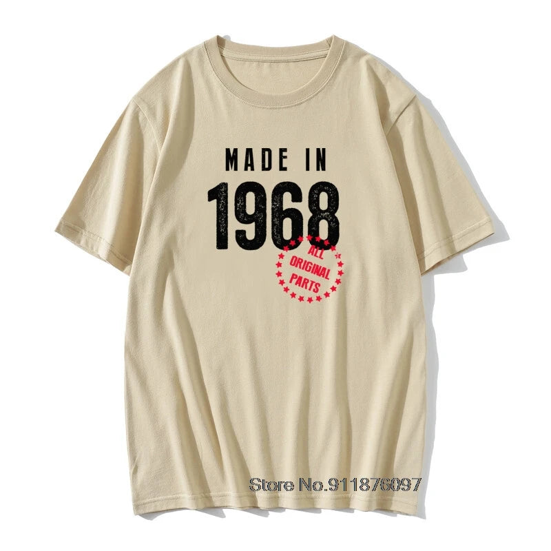 Herren T-Shirt Made In 1965 Shirt Unisex Streetwear Tank Top 100% Baumwolle