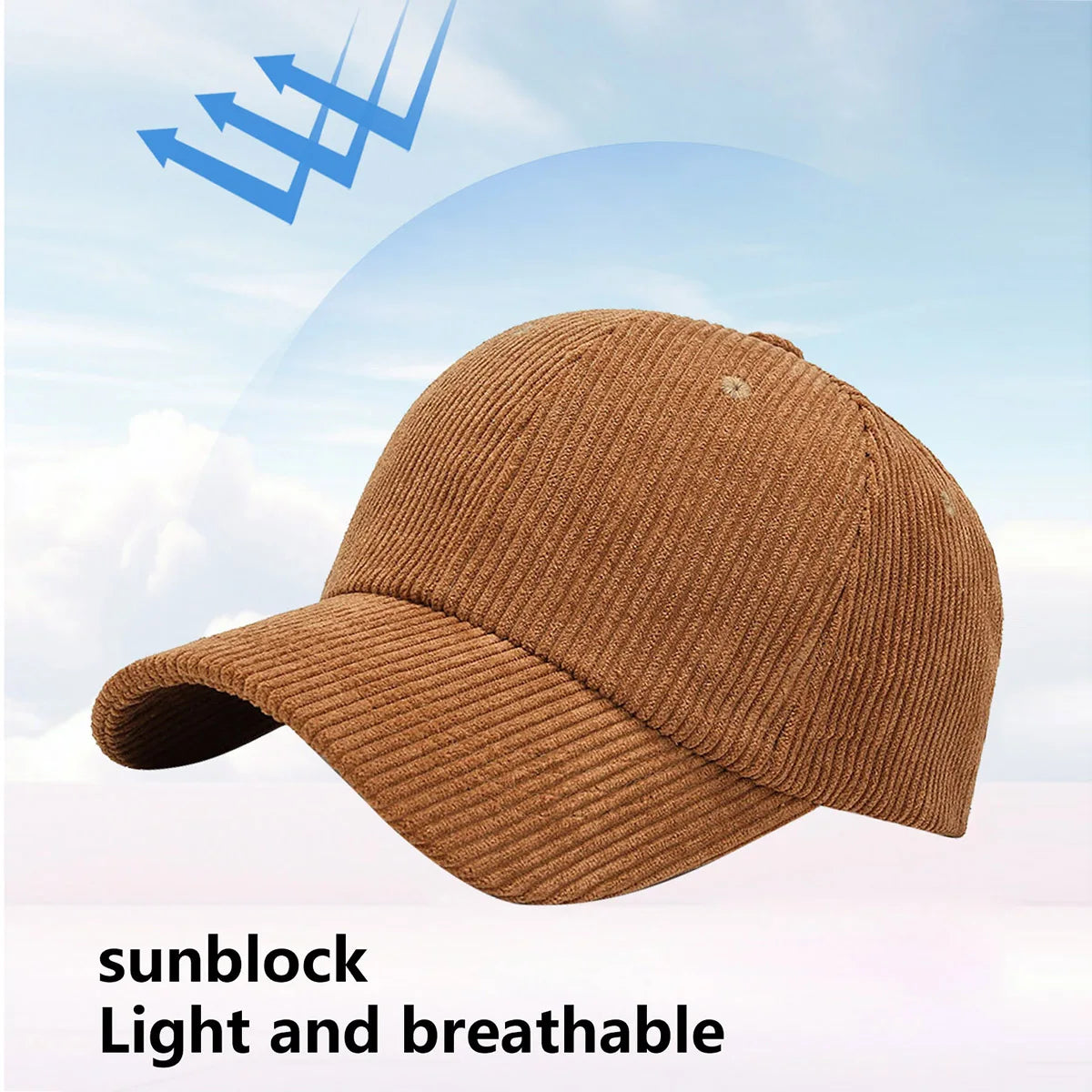 Basecap Baseball Cap Cord Look Mütze Kappe Männer Frauen Cappy Schirmmützen