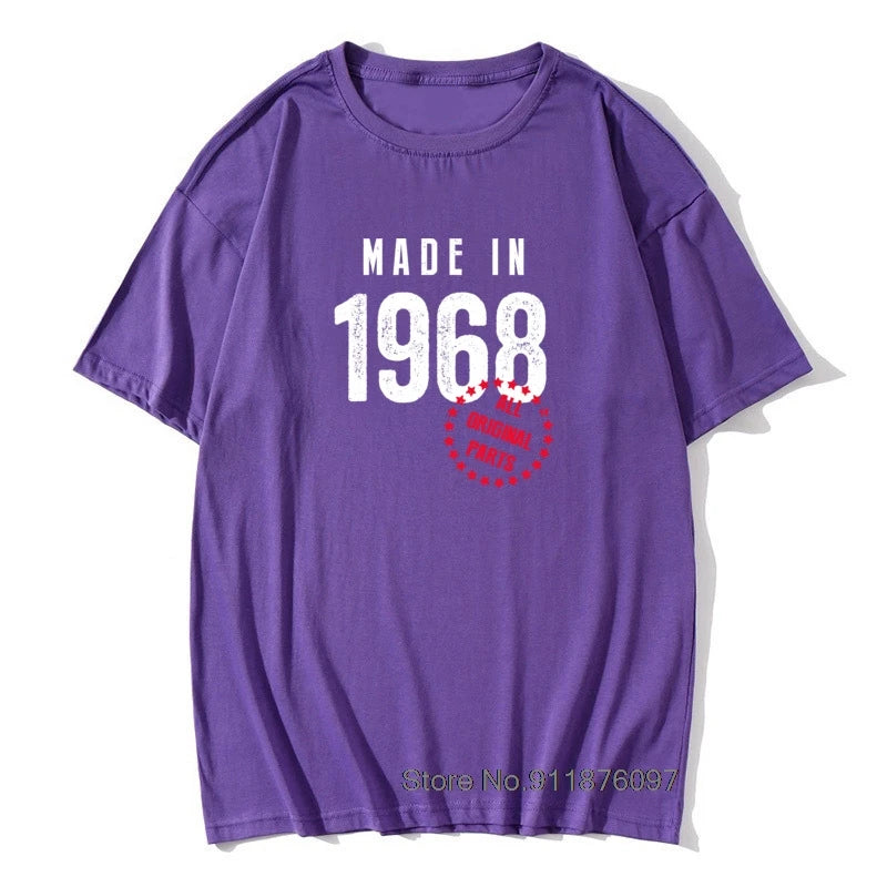 Herren T-Shirt Made In 1965 Shirt Unisex Streetwear Tank Top 100% Baumwolle