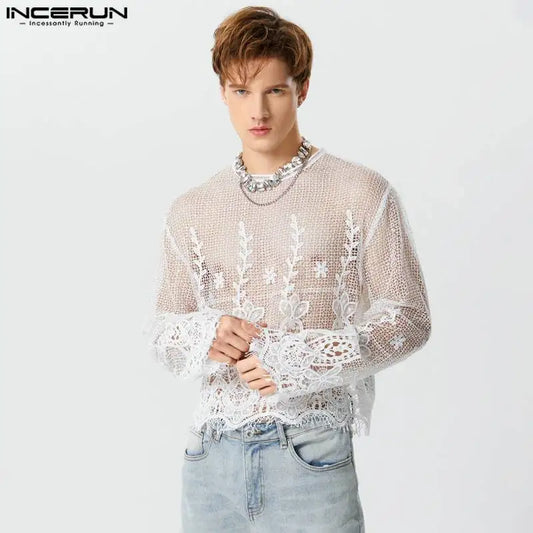 Fetisch Fashion Männer Sexy Bodysuits Herren Body Shirts Hemd Transparent Club