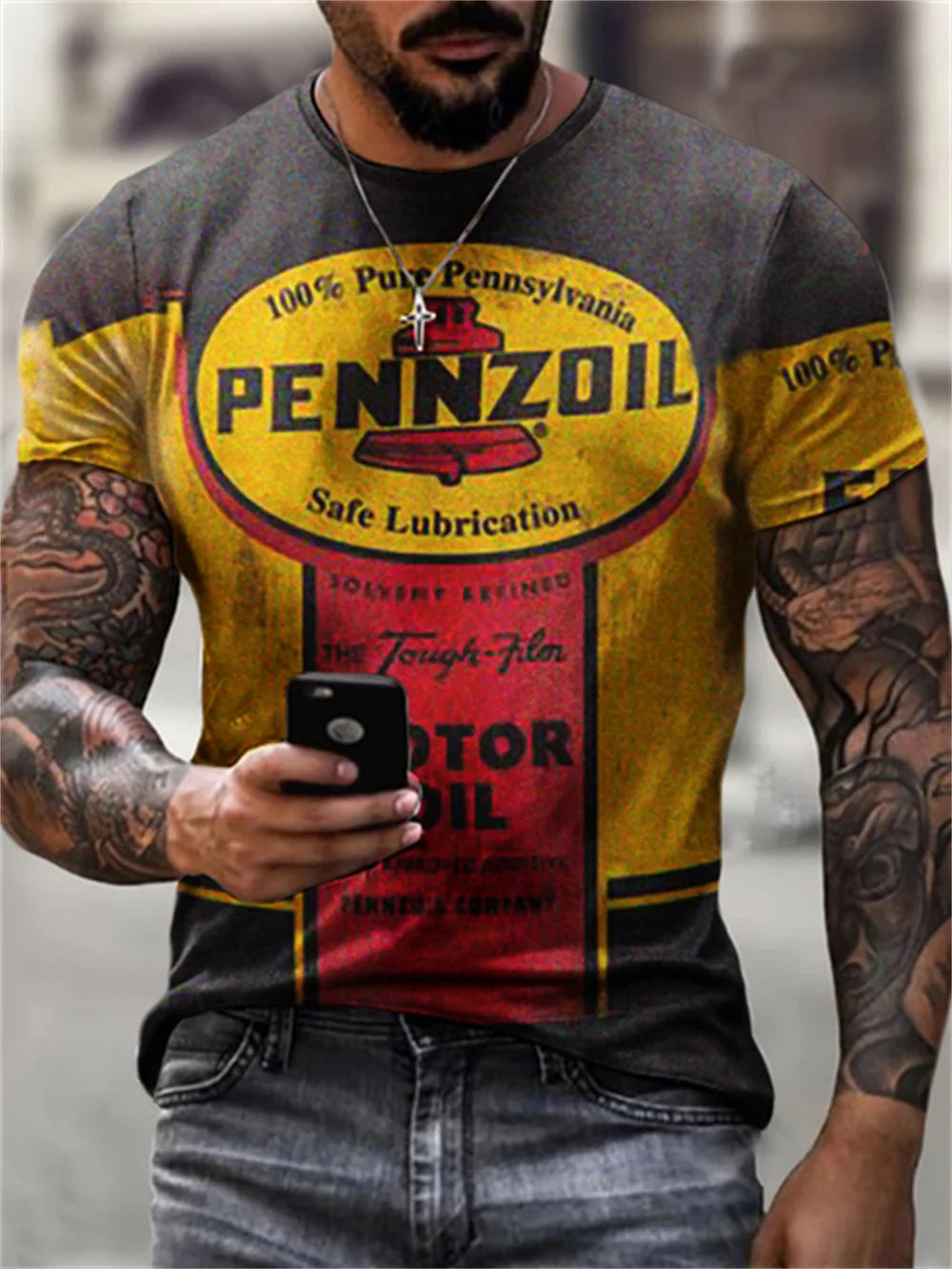 T-Shirt Uomo Manica Corta Corsa Maglietta Camicia Maglia Moto