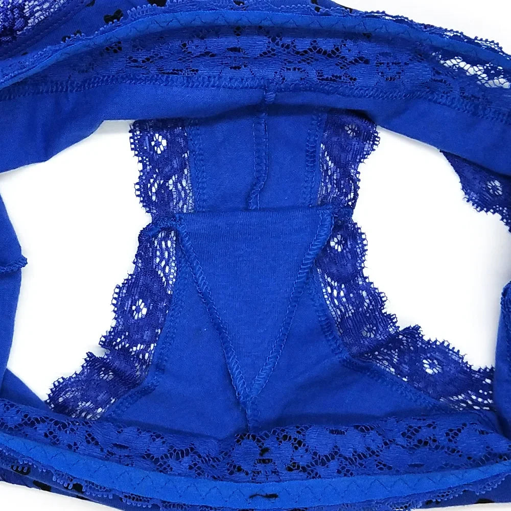5Stk Frauen Spitze Tanga String Höschen Sexy Schlüpfer Slip Dessous Unterwäsche