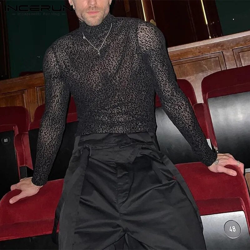 Fetisch Fashion Männer Sexy Bodysuits Herren Body Shirts Hemd Transparent Club